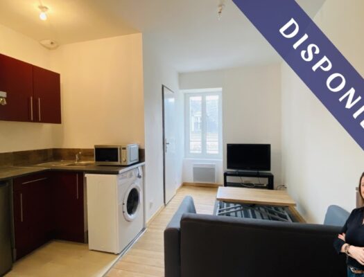 Appartement T2 meublé de 24 m² Proche centre-ville Gare